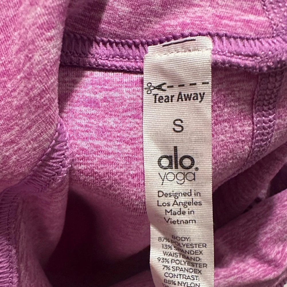 Alo Yoga High Waist Alosoft Lounge Legging Electric Violet Heather Sz S